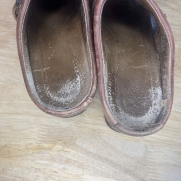 Dansko Womens Brown Floral Embossed Textured Leather Nursing Clogs Size 39 - Picture 5 of 7